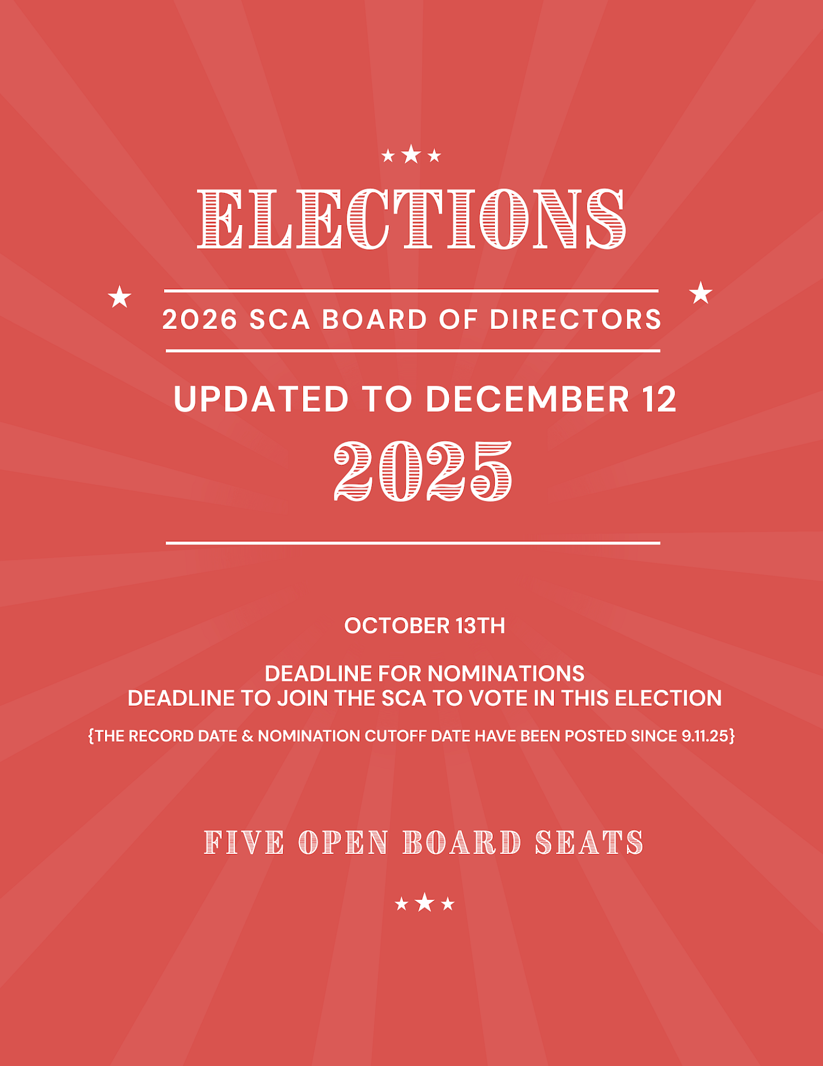 2026 SCA Annual Meeting